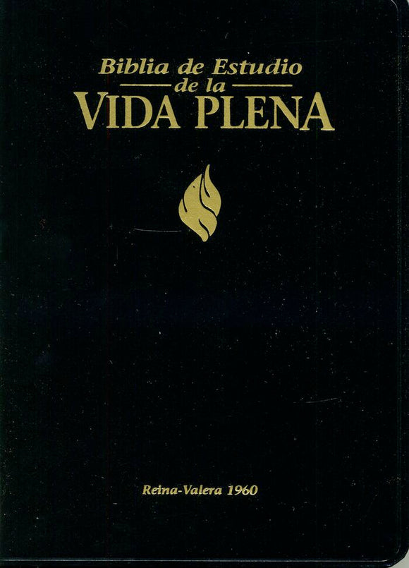 Biblia de estudio Vida Plena RVR60 Tapa Dura Negro