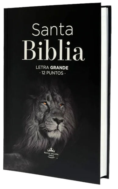 Biblia RVR60 Tamaño manual Letra Grande León TAPA FLEX